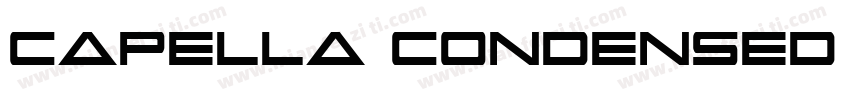 Capella Condensed Bold字体转换